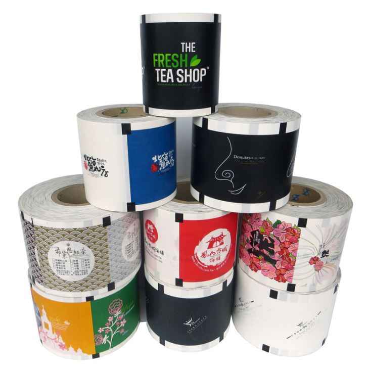 Té de la burbuja vaso sellado de película