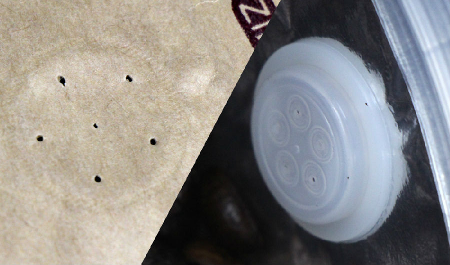 Bolsa de papel Kraft plano inferior con vale