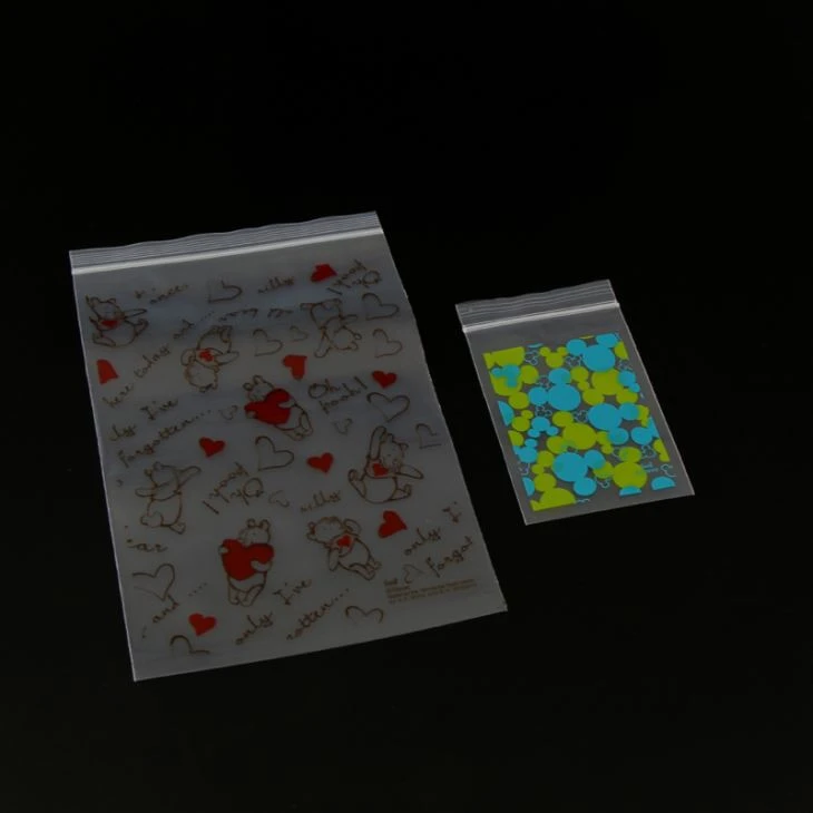 Logotipo personalizado Impreso Profesional Fabricante Food Grade Clear Zip Lock Pe Bag