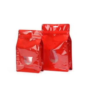 Papel de aluminio, Boxpouch, con, ventana