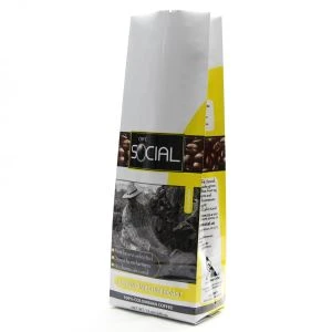 Bolsa de embalaje del café del escudete del lado del papel de aluminio