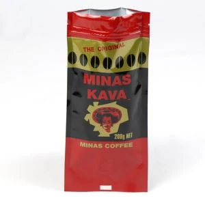 Cremallera de embalaje café bolsa de aluminio