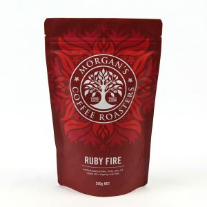 La impresión policroma se levanta la bolsa de aluminización con la válvula para el té del café