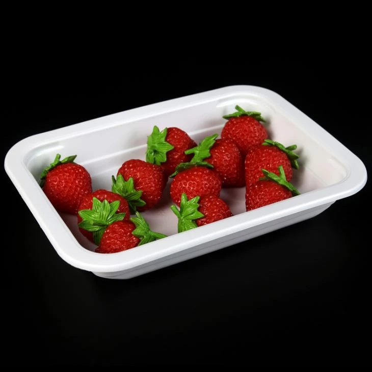 Bandeja de comida de plástico para envasar fruta fresca