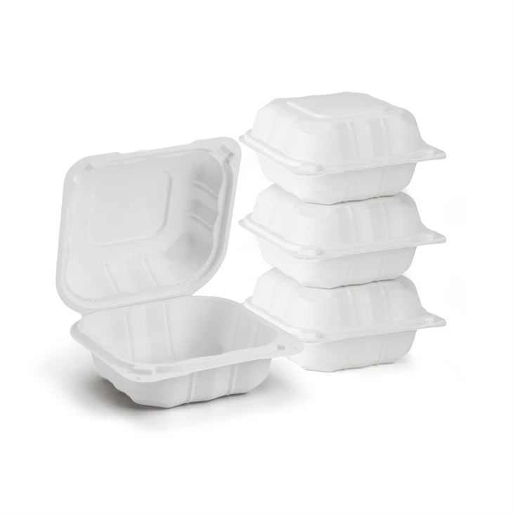 225 hamburguesa biodegradable papas fritas alimentos lonchera desechable bento retirada de plástico recipiente de alimentos
