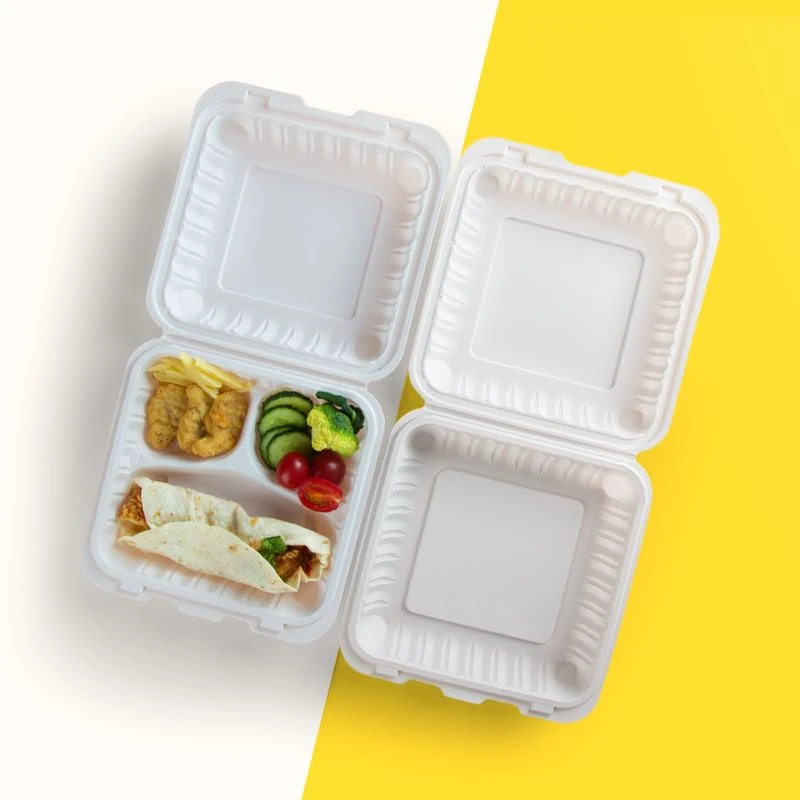 Venta caliente YR9581 Contenedor de comida desechable con bisagras para lleva...