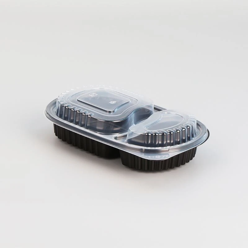 9x9x3 Envase de comida biodegradable para microondas de 3 compartimentos BPA ...
