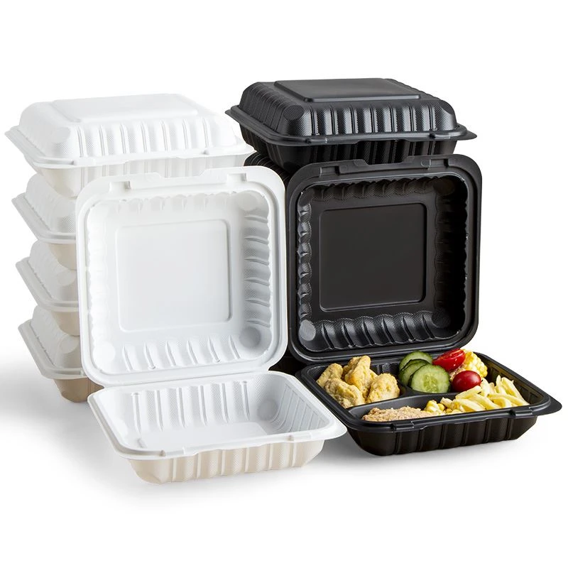 Bandeja biodegradable disponible de la fruta y verdura de la comida del hogar...