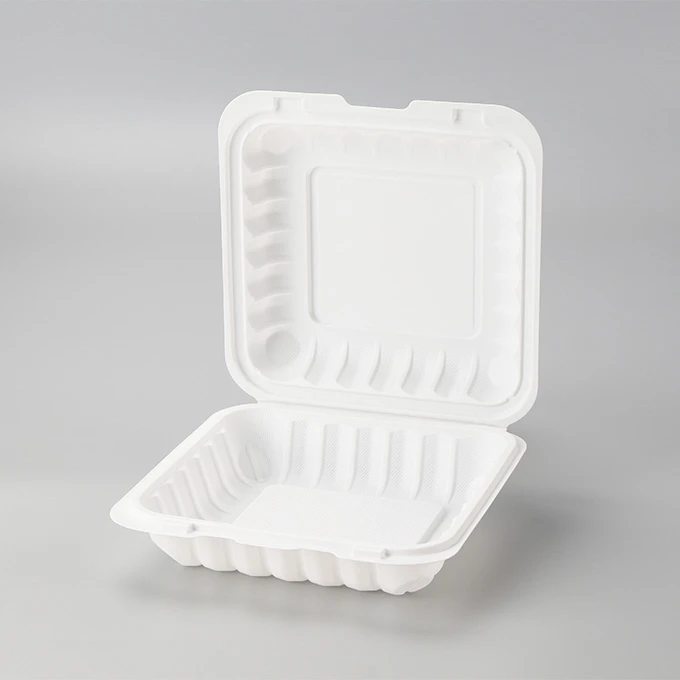 Cajas para hamburguesas tipo almeja para llevar de 8x8 pulgadas