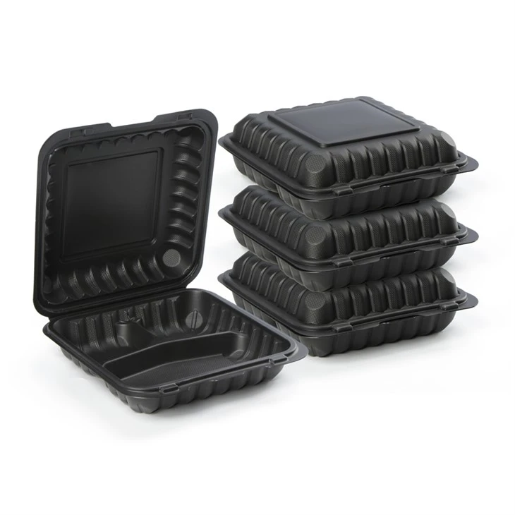 Contenedores de comida tipo almeja de 9x9