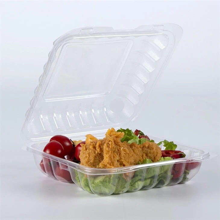 Contenedores transparentes de caja Bento desechables