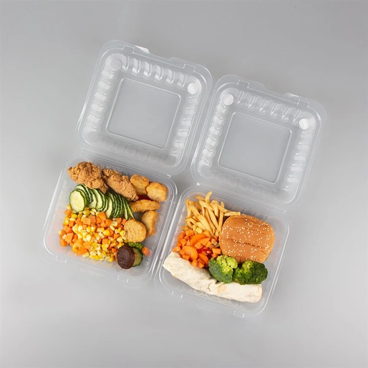 Caja Bento desechable transparente
