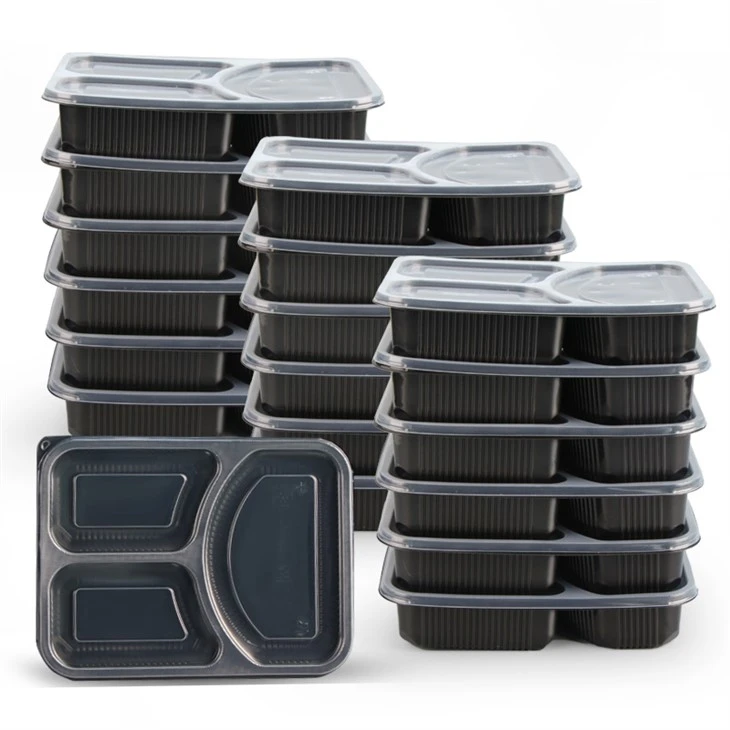 Cajas Bento Desechables 3 Compartimentos
