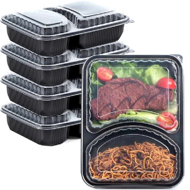 Contenedor de preparación de comidas 2 compartimentos