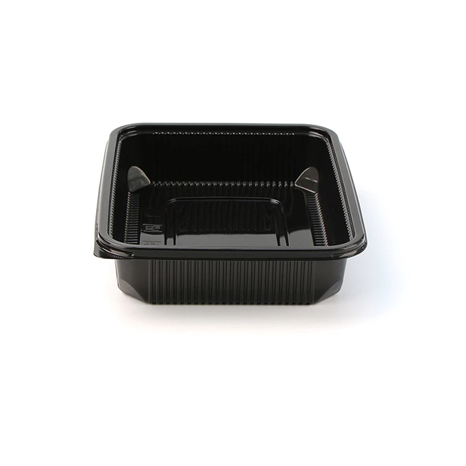 Recipiente de plástico para preparación de comidas apto para microondas