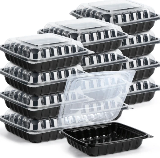 Contenedor De Comida Plastic To Go 3 Compartimentos