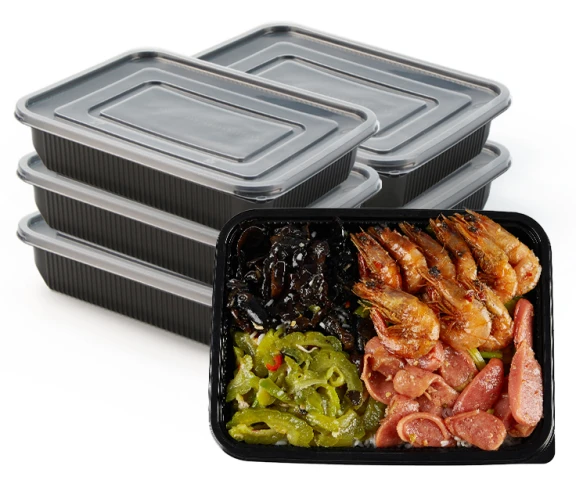 Caja de comida a prueba de fugas de un solo compartimento
