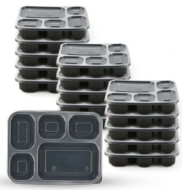5-Caja para llevar con compartimento a prueba de fugas