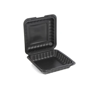 Caja Bento con tapa con bisagras para sacar de 9x9"