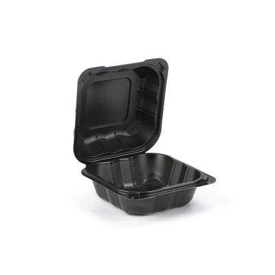 Contenedor para llevar biodegradable tipo almeja