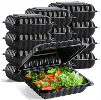 Contenedor de comida desechable tipo almeja
