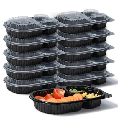 Contenedores de preparación de comidas aptos para el congelador