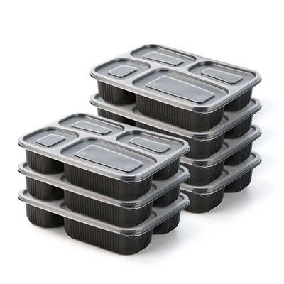 Recipientes de preparación de comidas reutilizables aptos para microondas