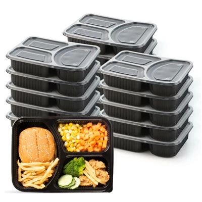 Fiambrera desechable única para catering de comida Bento