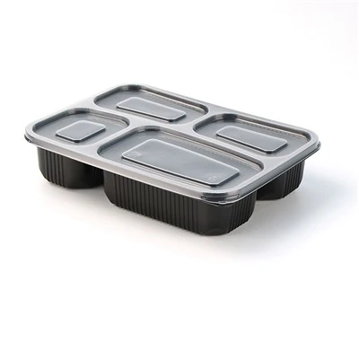 Contenedor de plástico desechable para preparación de comidas