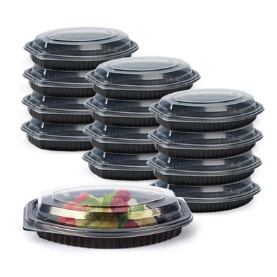 Recipientes de plástico reutilizables para preparar comidas