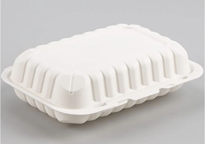 Caja de comida rectangular de 27 oz con tapa