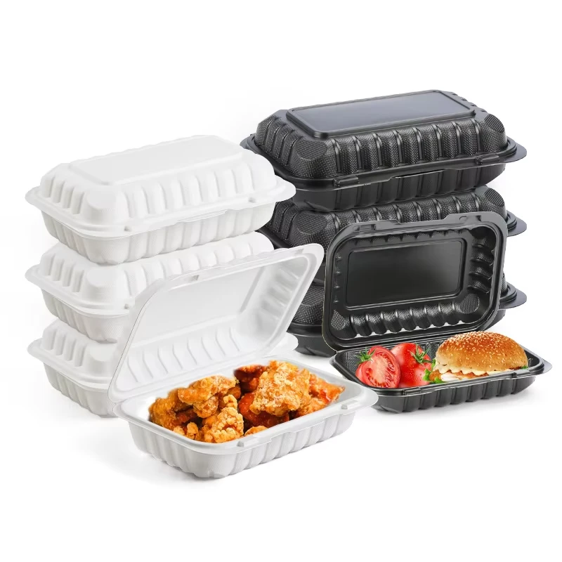 Disposable Plastic Take Out Hinged Food Container Disposable Plastic Take Out Hinged Food Container