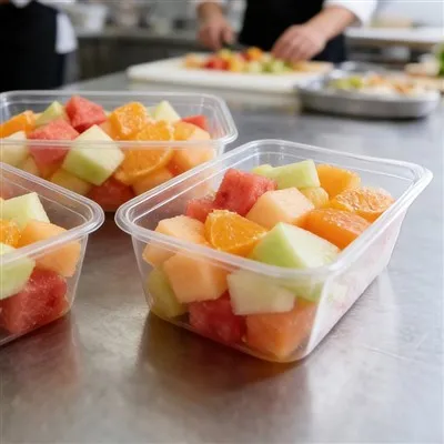 Recipientes transparentes para comida